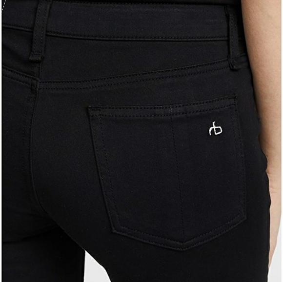 Rag & Bone | The Plush Legging Jean in Black - Picture 9 of 14